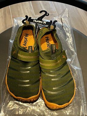 NWT 2026 Hurley Kids Water Shoes – Quick-Dry Breathable, Adjustable Strap